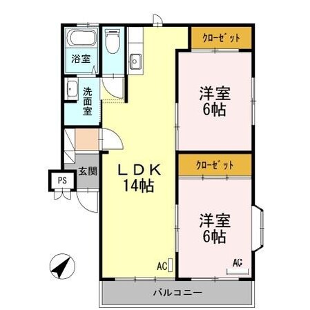 エルグレイス春日の物件間取画像